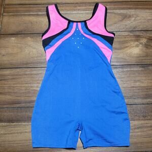 Freestyle by Danskin Child Dance Leotard w/ Front Bling - Size Small (6/6X)